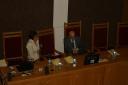 Kurator Okręgowy Irena Szostak i Sekretarz Stanu Stanisław Chmielewski