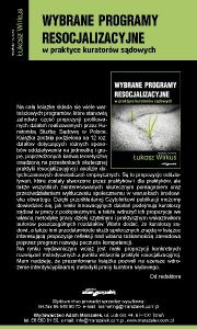 Wirkus Ł. (red.), Wybrane programy resocjalizacyjne_informacja o książce
